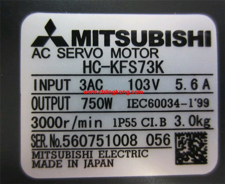 三菱低慣量小功率電機(jī)HC-KFS73K